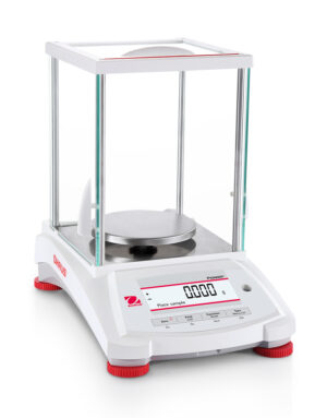 OHAUS Pioneer Precision Laboratory Balance Draftshield Closed Right