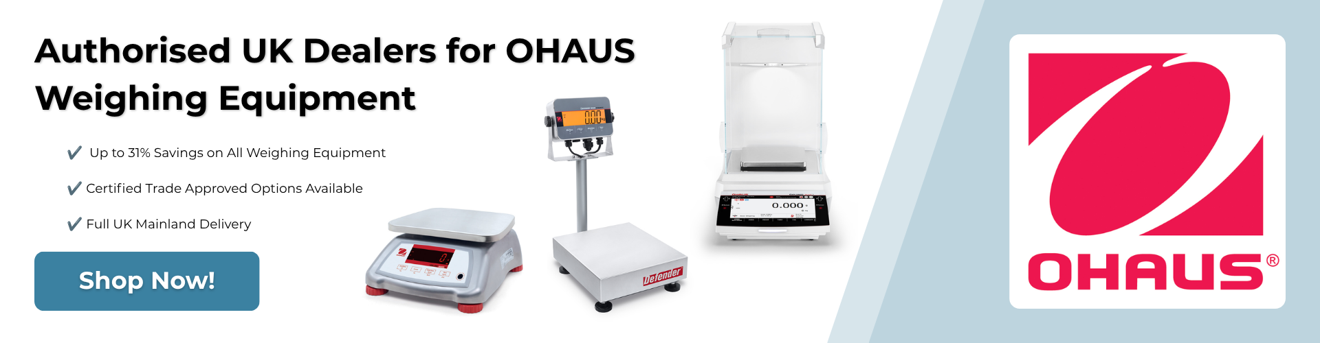 OHAUS Banner